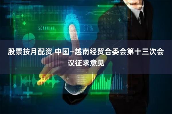 股票按月配资 中国—越南经贸合委会第十三次会议征求意见