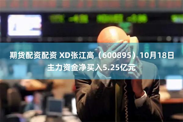 期货配资配资 XD张江高（600895）10月18日主力资金净买入5.25亿元